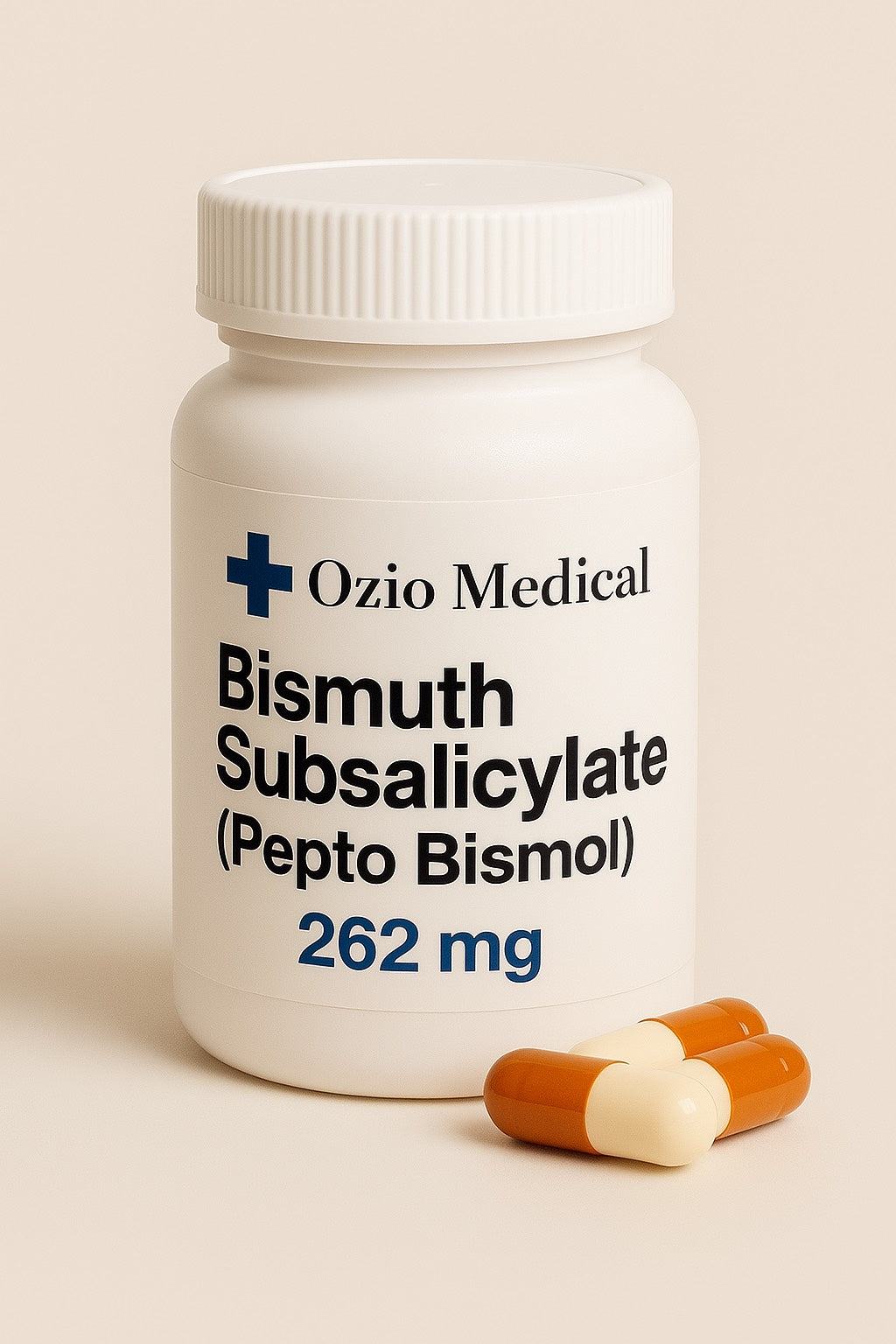 Bismuth subsalicylate (Pepto Bismol) (262 mg, 20 chewable tablets)