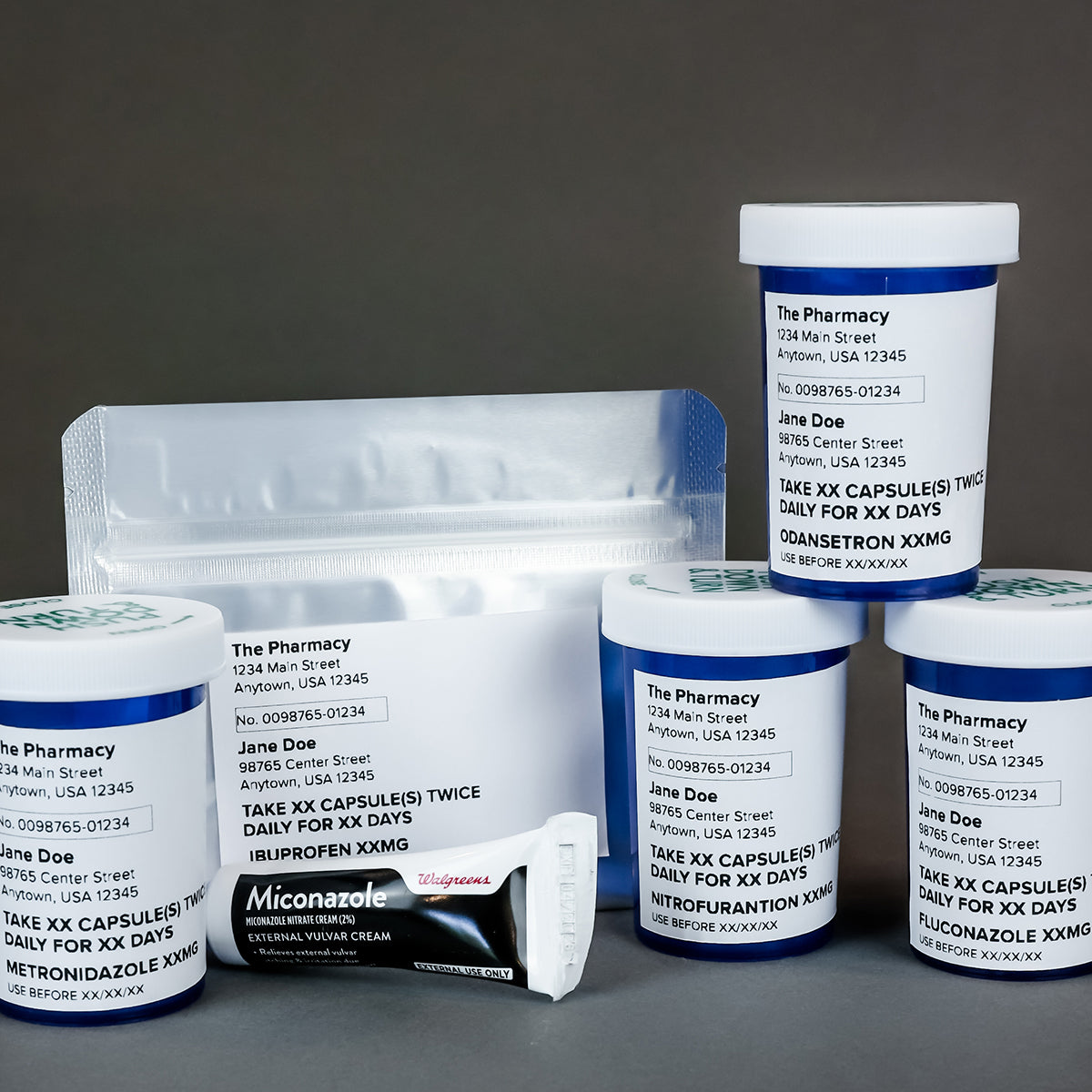 Emergency medical kit designed for women