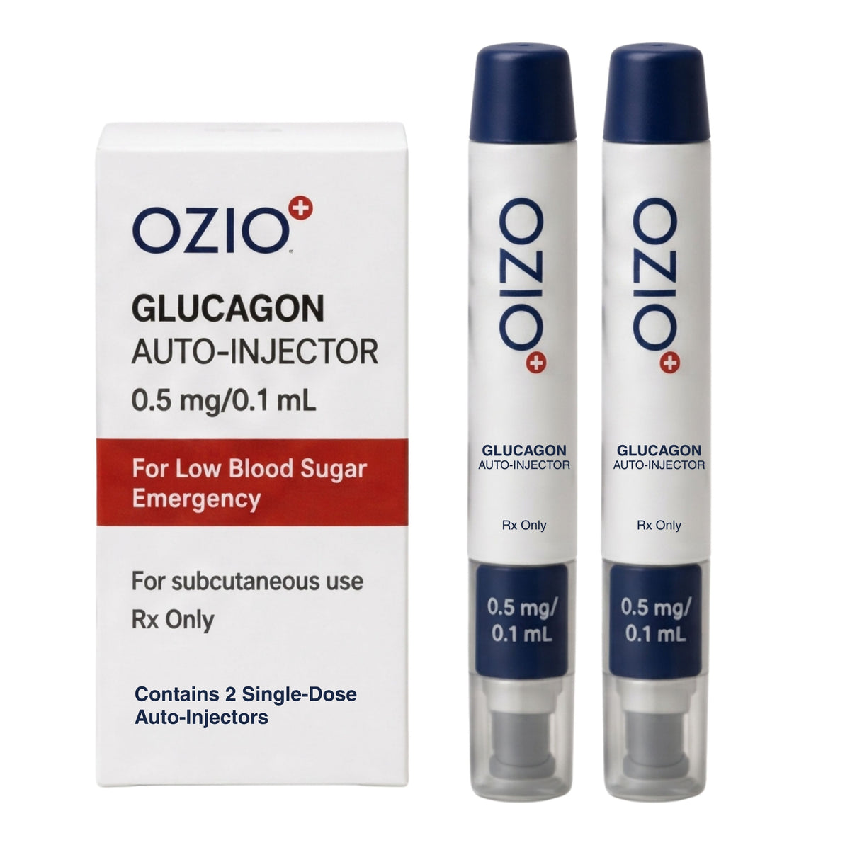 Glucagon Auto-Injector (0.5 mg/0.1 mL, 2-Pack)