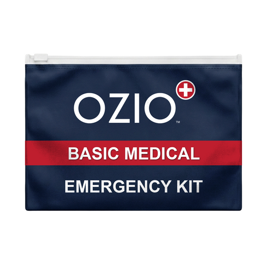 Basic medical emergency kit with essential prescription medications – OZIO