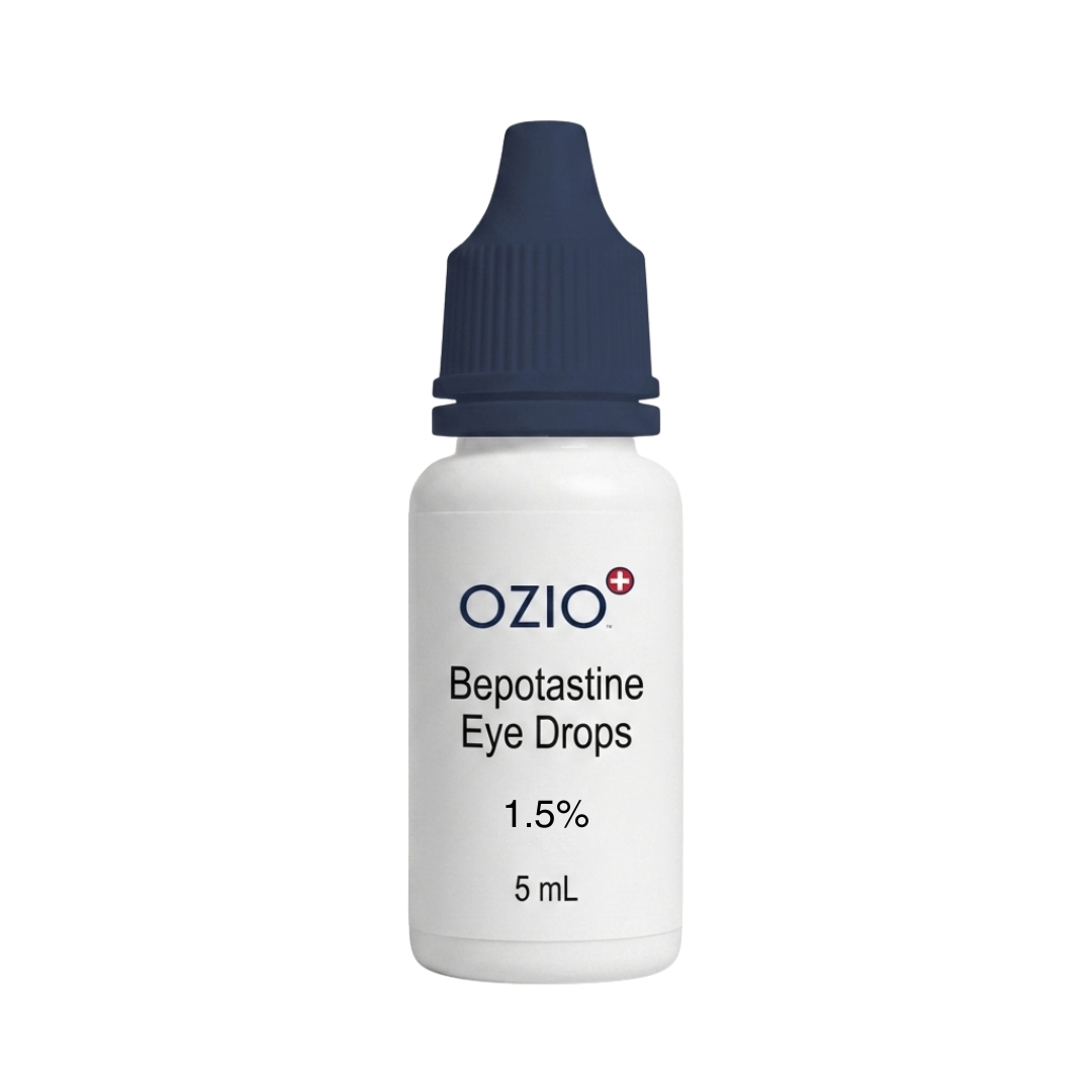 Bepotastine eye drops 1.5%, 5 mL bottle