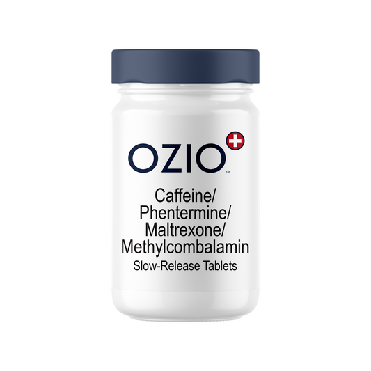 Caffeine/Phentermine/Naltrexone/Methylcobalamin Slow-Release Tablets