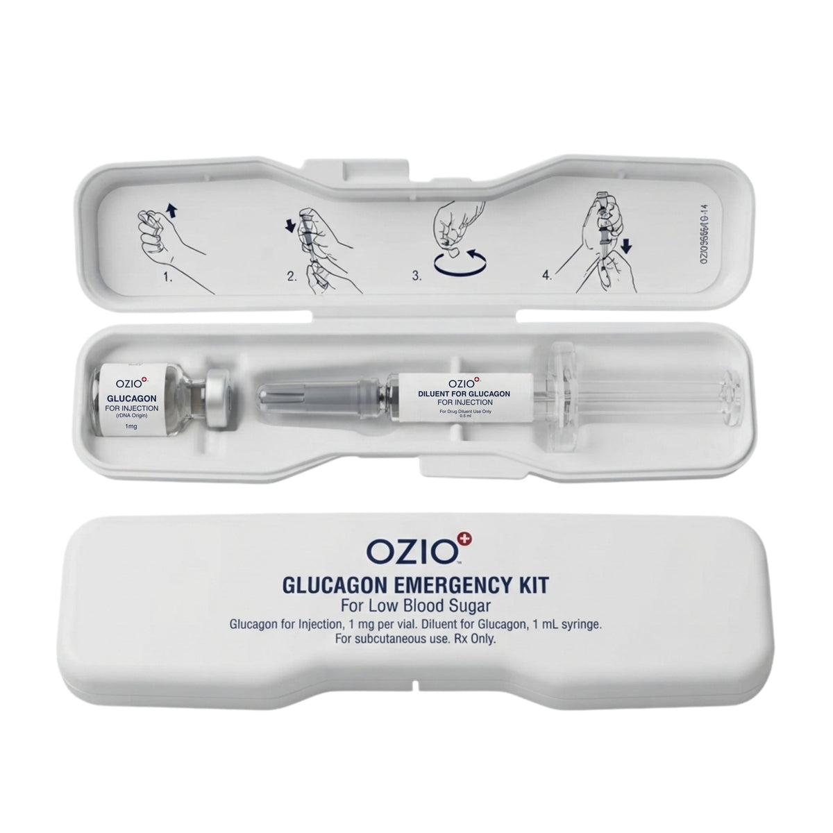 Glucagon Syringe/Vial Kit (1 mg/1 mL, 2 Vials)