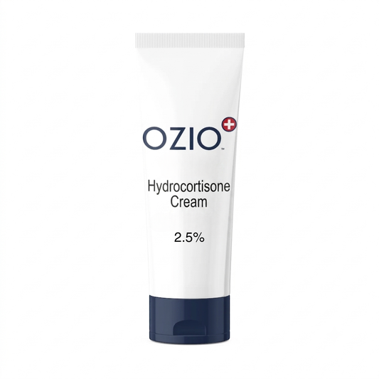 Hydrocortisone cream 2.5% single tube